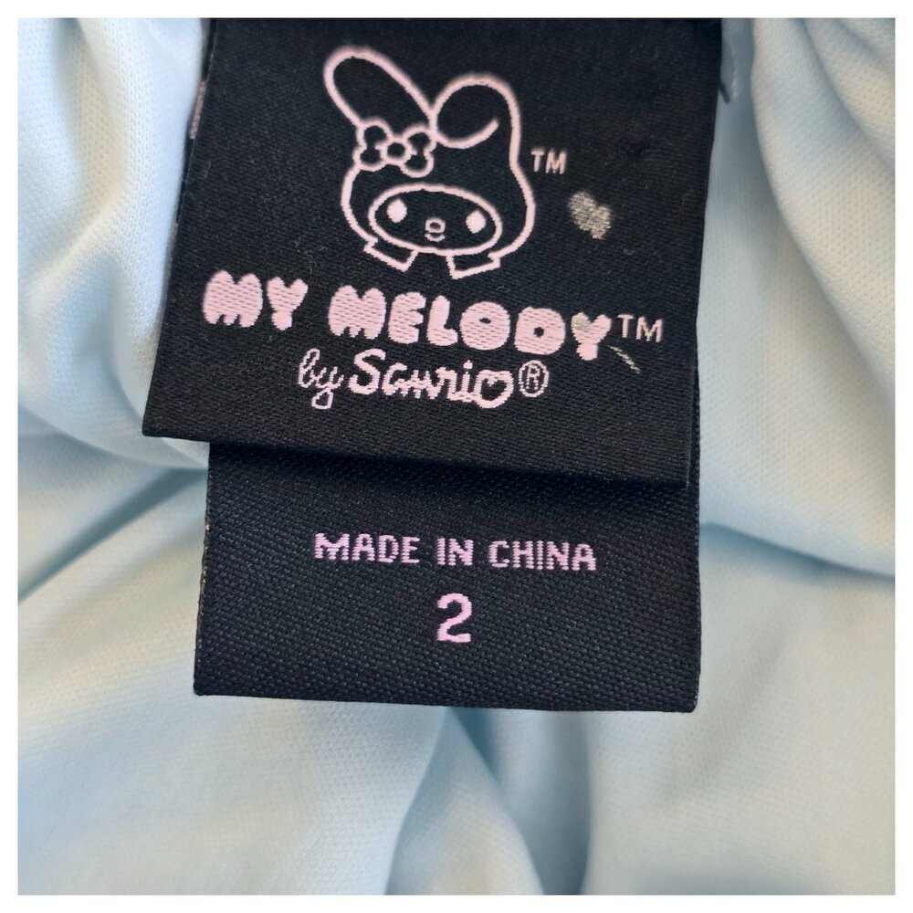 Sanrio My Melody Strappy Back Dress Size 2X Blue Midi Cosplay Bunny Cottagecore - Picture 5 of 9